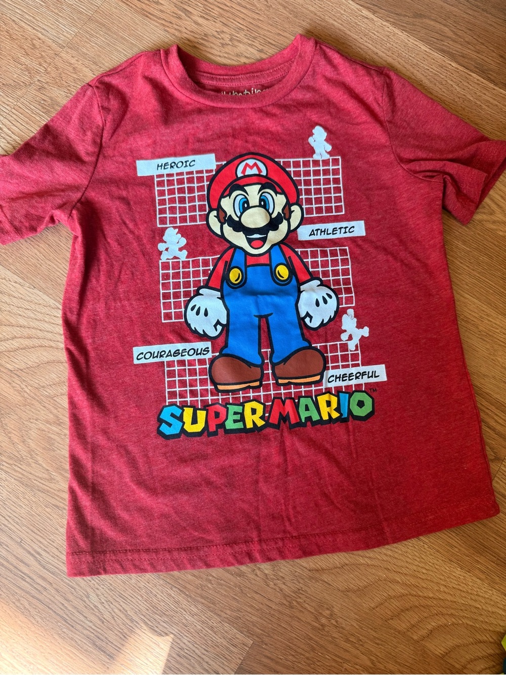 Super Mario Red Kids Graphic Tee Jumping Beans
